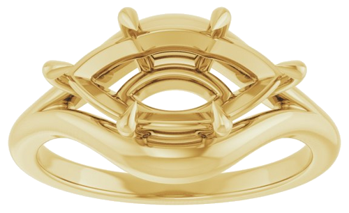 Sužadėtuvių Žiedas „Claw-Prong Solitaire“ 10k yellow gold Marquise 13mm x 6.5mm (3)