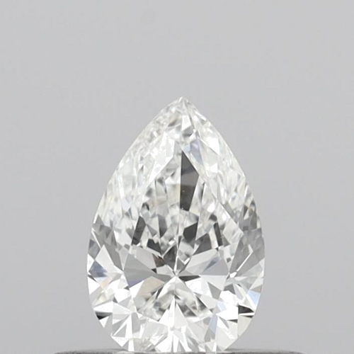 0.35 carat G-VVS2 Natūralus Pear Deimantas (1)