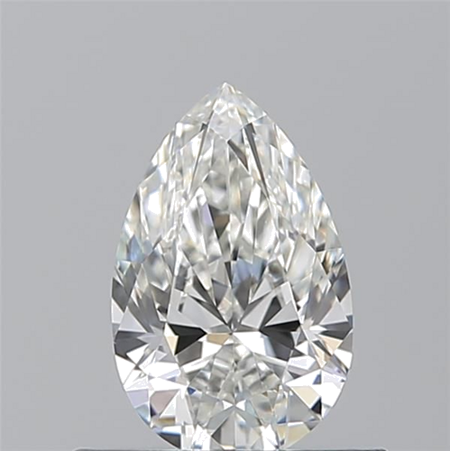 0.57 carat H-VVS1 Natūralus Pear Deimantas (1)