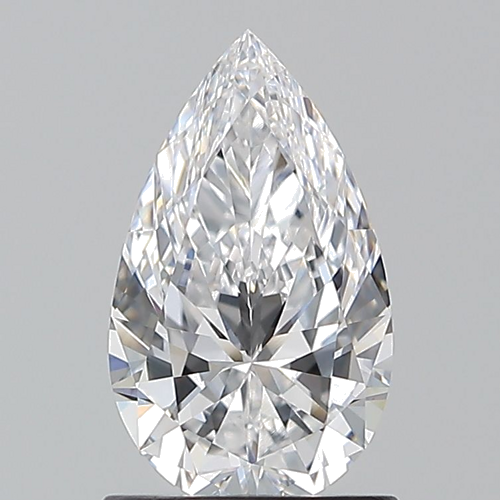 1.07 carat D-VVS1 Natūralus Pear Deimantas (1)