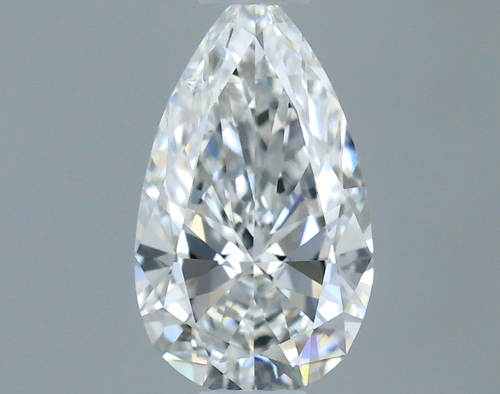 0.28 carat F-VVS2 Natūralus Pear Deimantas (1)