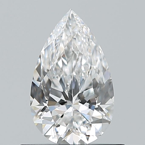 0.6 carat E-VVS1 Natūralus Pear Deimantas (1)