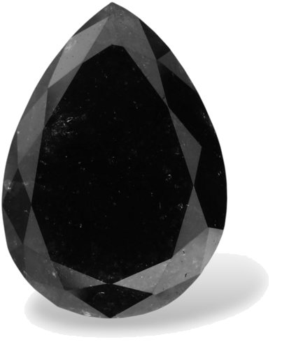4.82 carat Fancy Black-VVS2 Natūralus Pear Deimantas (1)