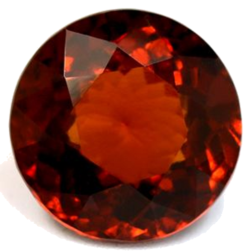 5.85 carat ORANGE Round Garnet (1)
