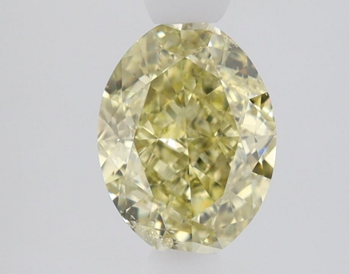 1.5 carat Fancy Brownish Greenish Yellow-SI2 Natūralus Oval Deimantas (1)