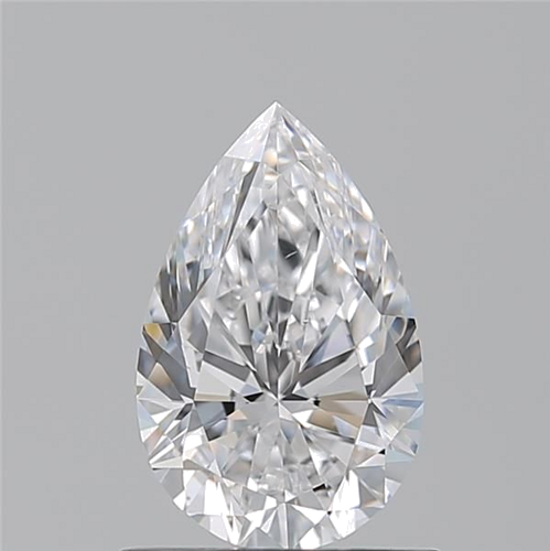 0.9 carat D-VS2 Natūralus Pear Deimantas (1)