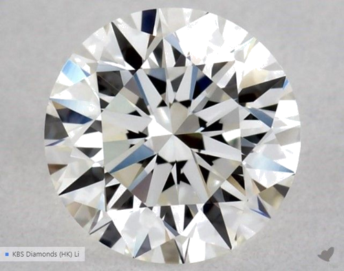 0.5 carat G-VVS2 Excellent cut Natūralus Round Deimantas (1)