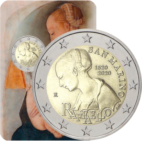 2020 Sanmarīno Raffaello 2 eiro monēta (1)