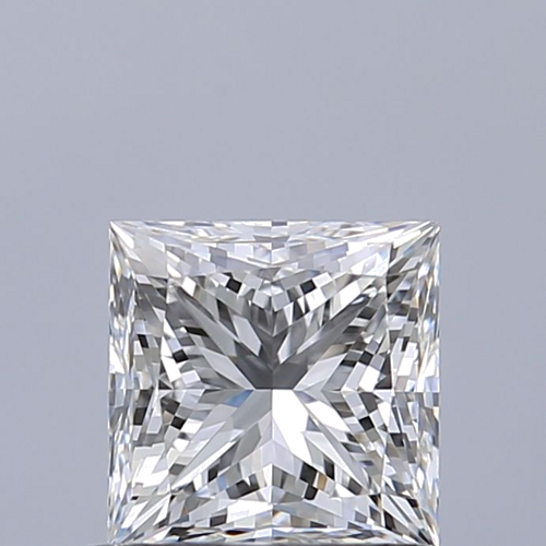 0.7 carat F-VVS1 Natūralus Princess Deimantas (1)