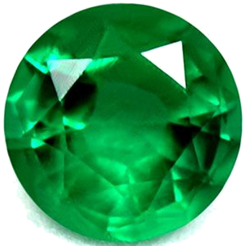 0.49 carat GREEN Round Smaragdas (1)