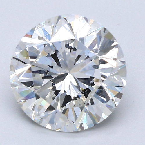 4.01 carat G-SI2 GD cut Natūralus Round Deimantas (1)