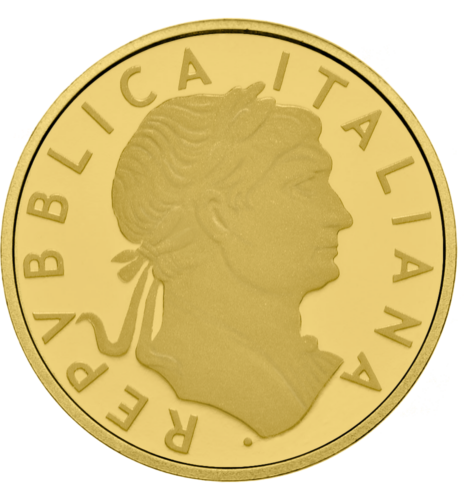 2018 Trajanas Italija 10 eurų auksinė moneta (1)