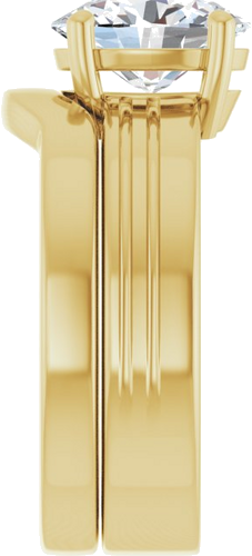 Sužadėtuvių Žiedas „Solitaire“ 14k yellow gold Oval 9mm x 7mm (9)