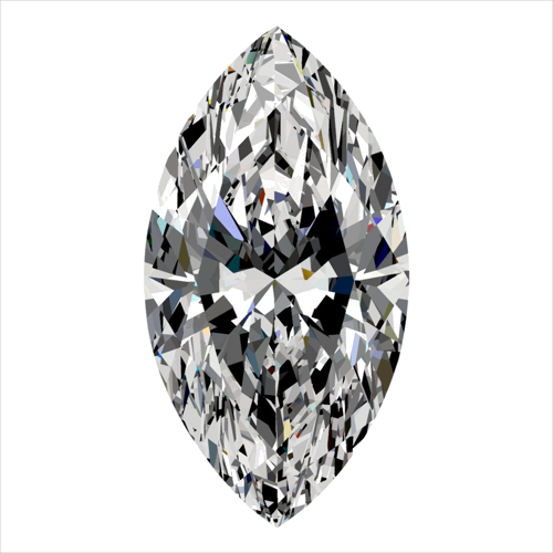 0.3 carat F-VVS2 Natūralus Marquise Deimantas (1)