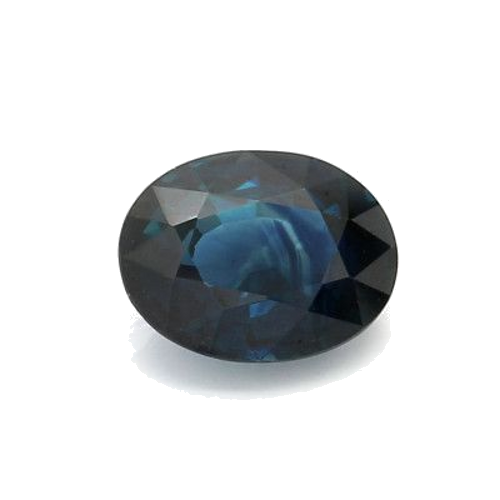 2.27 carat BLUE BRILLIANTSTEP cut Oval Safyras (1)