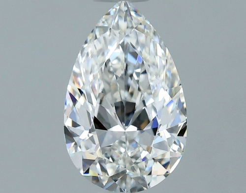 0.56 carat F-VVS1 Natūralus Pear Deimantas (1)