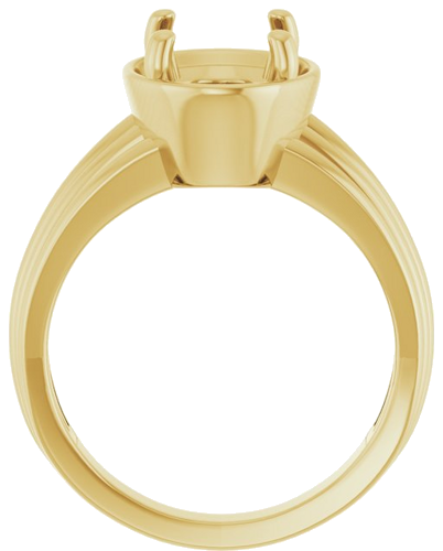 Sužadėtuvių Žiedas „Solitaire Vintage-Inspired“ 14k yellow gold Oval 8mm x 6mm (3)