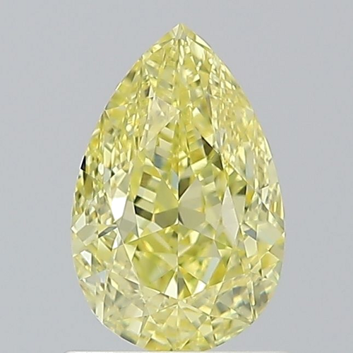 1.01 carat Fancy Intense Yellow-VS1 Natūralus Pear Deimantas (1)