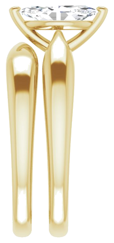 14K Yellow  9x4.5 mm Marquise Solitaire Engagement Ring Mounting (9)