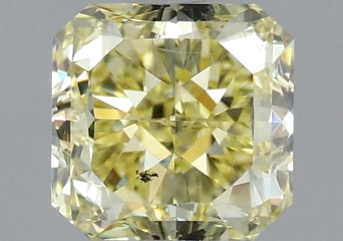 1.01 carat Fancy Yellow-SI2 Natūralus Square Radiant Deimantas (1)