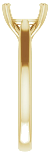 Sužadėtuvių Žiedas „Solitaire“ 585 Geltonojo Aukso Cushion 8mm (4)