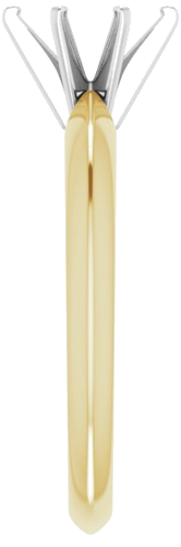 Sužadėtuvių Žiedas „Solitaire“ 585 Baltojo Ir Geltonojo Aukso Oval 7mm x 5mm (4)