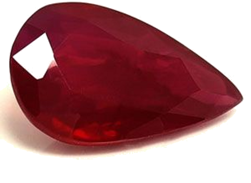 1.66 carat RED Pear Rubinas (1)