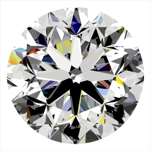 0.5 carat F-VS2 GD cut Natūralus Round Deimantas (1)