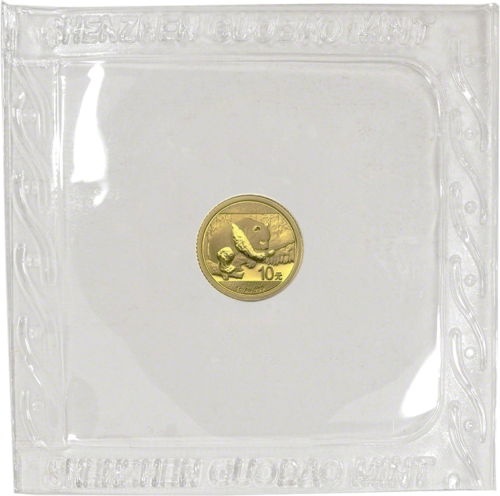 1 g Panda, Kinija, auksinė moneta, 2016 (3)