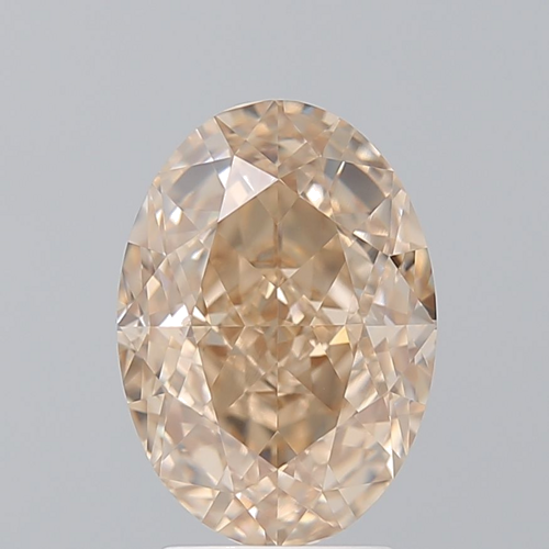 3.58 carat Fancy Orange Orange Brown-VS1 Natūralus Oval Deimantas (1)