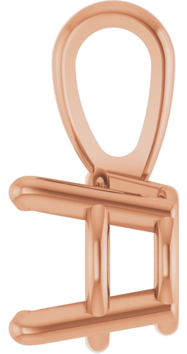 Pakabukas „Solitaire“ 585 Rožinis Aukso Round 5.5mm (3)