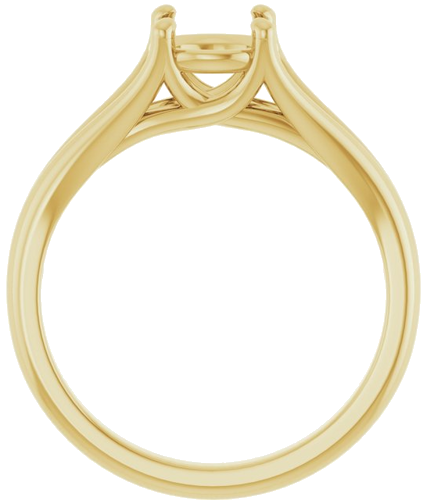 Sužadėtuvių Žiedas „Solitaire“ 585 Geltonojo Aukso Round 6.5mm (2)