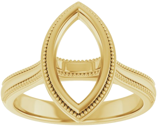 Sužadėtuvių Žiedas „Bezel-Set Solitaire“ 14k yellow gold Marquise 12mm x 6mm (3)