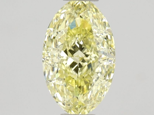 0.65 carat Fancy Yellow-VS1 Natūralus Oval Deimantas (1)