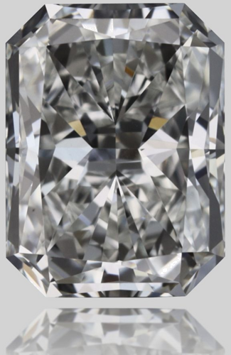 0.57 carat G-VVS1 Natūralus Radiant Deimantas (1)