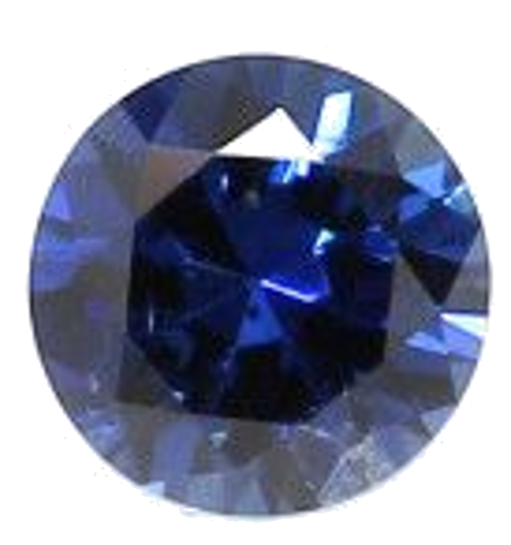 0.26 carat BLUE BRILLIANT cut Round Safyras (1)