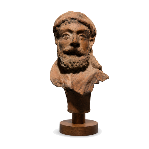 Terracotta male bust, Hellenistic period, Greece, 3rd – 1st century BC (3)