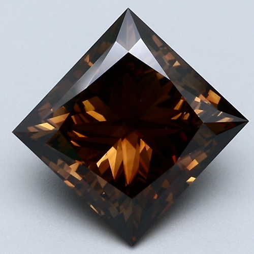3.38 carat Fancy Brown-VS2 Natūralus Princess Deimantas (1)