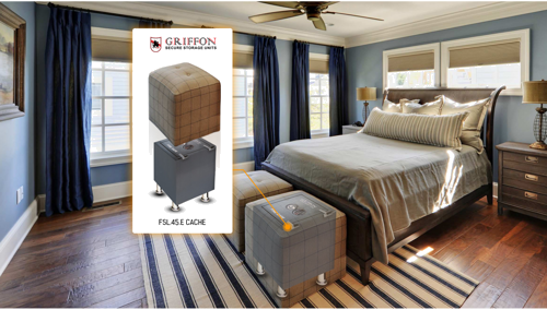 Ugunsdrošs slepenais seifs Griffon FSL.45.E (45 kg) (18)