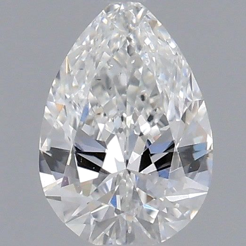 0.3 carat E-SI1 Natūralus Pear Deimantas (1)