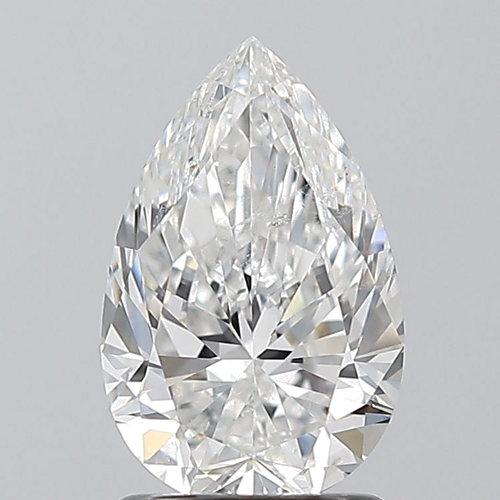 1.5 carat E-SI2 Natūralus Pear Deimantas (1)