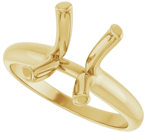 Sužadėtuvių Žiedas „Solitaire“ 14k yellow gold Emerald 10mm x 8mm (5)
