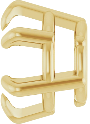 18K Yellow 6.5 mm Round Slide Pendant Mounting (3)