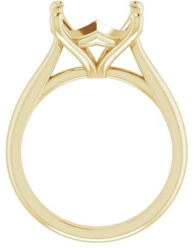 Sužadėtuvių Žiedas „Solitaire“ 18k yellow gold Round 12mm (2)