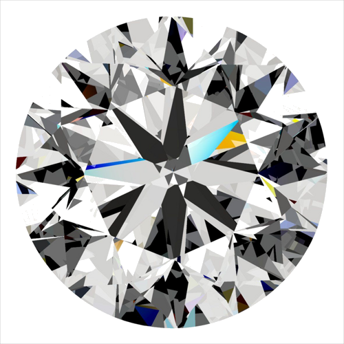 0.4 carat H-SI2 Very Good cut Natūralus Round Deimantas (1)