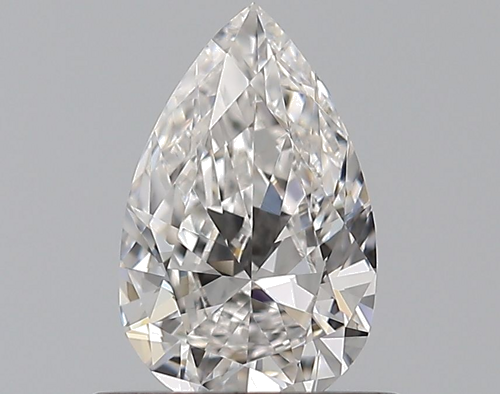 0.5 carat F-VVS2 Natūralus Pear Deimantas (1)