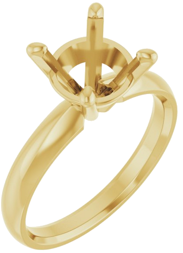 Sužadėtuvių Žiedas „Solitaire“ 14k yellow gold Round 8.6mm (1)