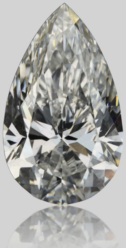 0.4 carat F-SI1 Natūralus Pear Deimantas (1)