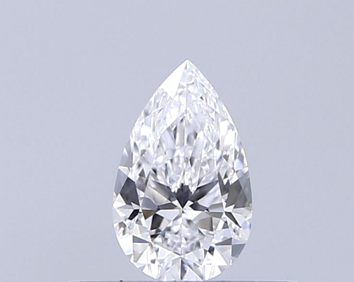 0.3 carat D-VVS2 Natūralus Pear Deimantas (1)