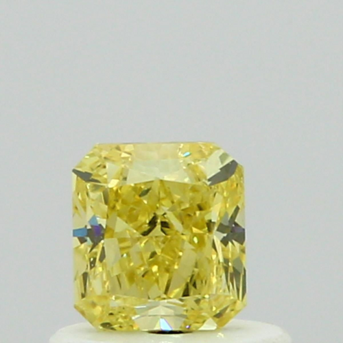 0.51 carat Fancy Intense  Yellow-SI1 Natūralus Radiant Deimantas (1)